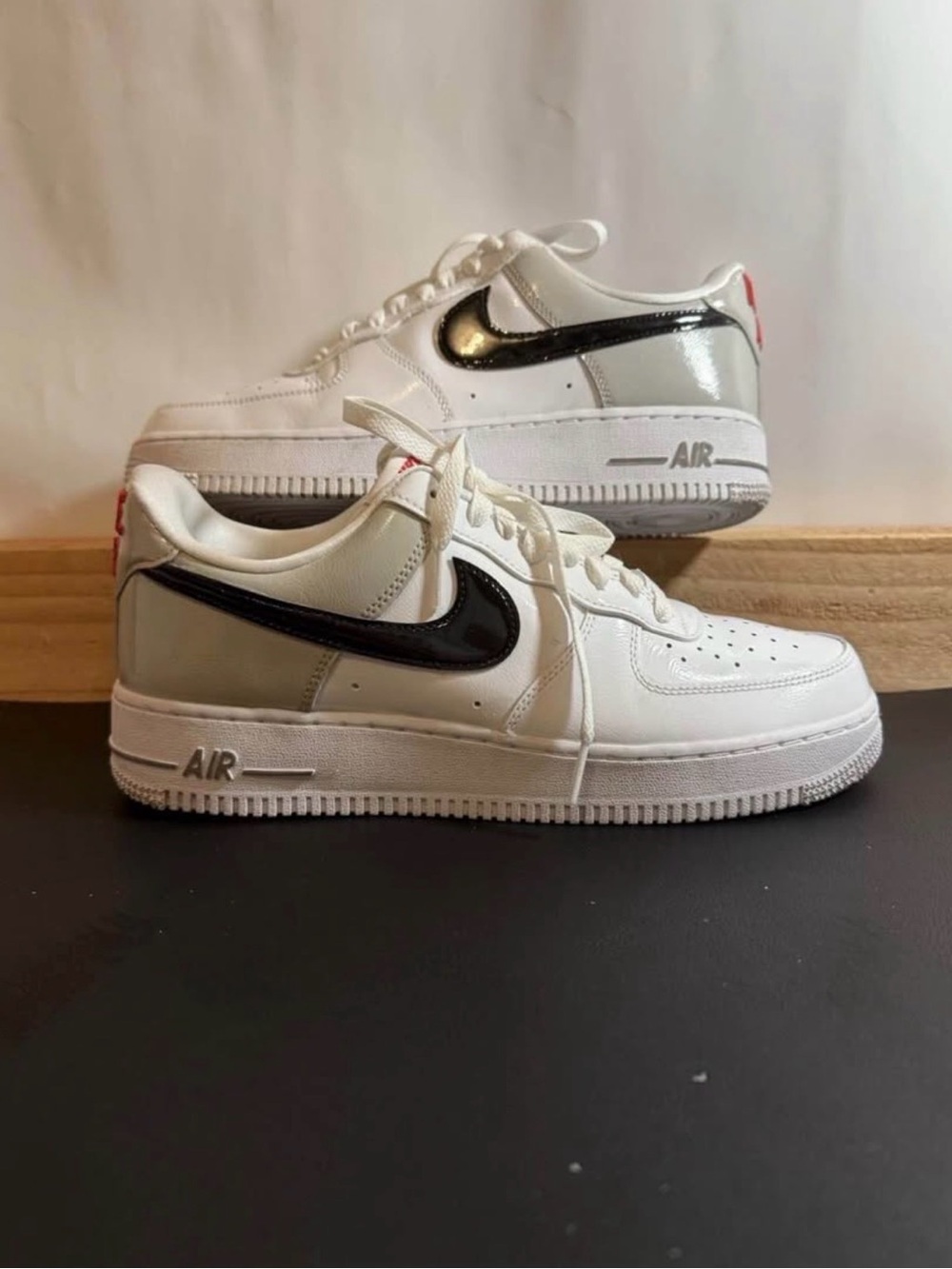 Nike Air Force 1 Low - White with Black Swoosh
